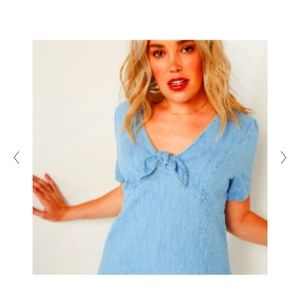 Old navy xxl tall chambray denim twist top
